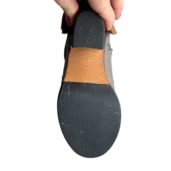 Handmade Leather & Suede Spanish Western Boots Botas de mujer  sz 8 grey & Brown - Picture 8 of 13